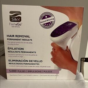 Silk'n Flash & Go Hair Removal Device - White and Purple